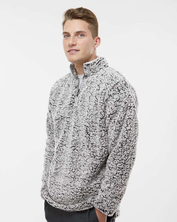J. America 8454 - Jersey Sherpa con cremallera