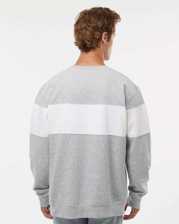 J. America 8646 - Sudadera Varsity Fleece Crewneck