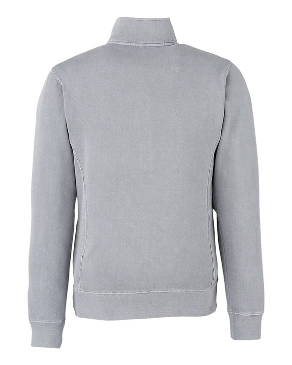 J. America 8732 - Pigment-Dyed Fleece Quarter-Zip Pullover