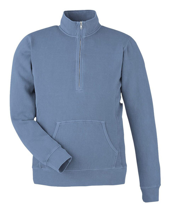J. America 8732 - Jersey con cremallera y forro polar teñido en pigmento