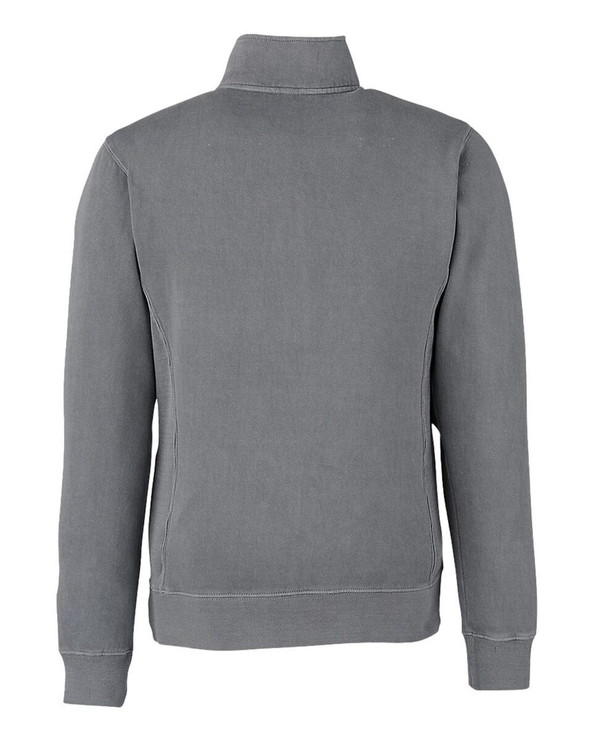J. America 8732 - Pigment-Dyed Fleece Quarter-Zip Pullover