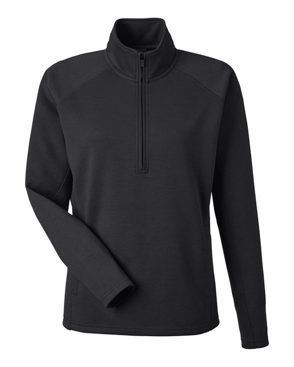 J. America 8754 - Jersey de mujer Apex Fleece Quarter-Zip Pullover
