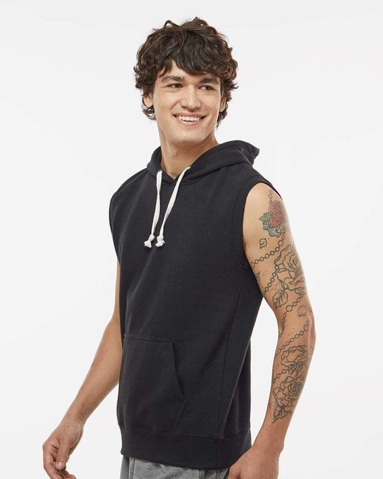 J. America 8877 - Sudadera sin mangas con capucha Triblend