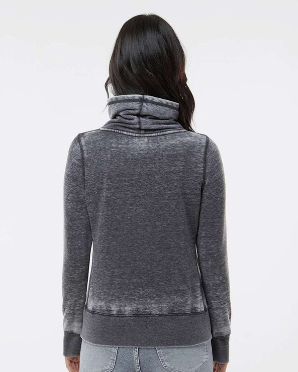 J. America 8930 - Women’s Zen Fleece Cowl Neck Sweatshirt