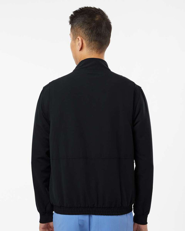 Jaanuu M60001 - Wolfe Everyday Full-Zip 6-Pocket Scrub Jacket