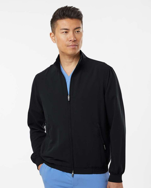 Jaanuu M60001 - Wolfe Everyday Full-Zip 6-Pocket Scrub Jacket