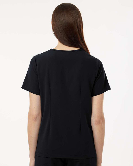 Jaanuu W10001 - Blusa médica Rhena Essential, cuello en V, 1 bolsillo, mujer