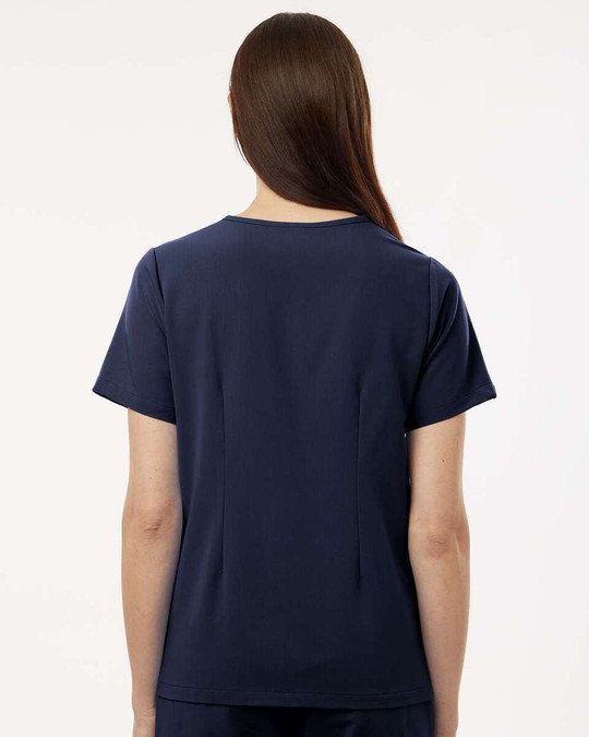 Jaanuu W10001 - Blusa médica Rhena Essential, cuello en V, 1 bolsillo, mujer