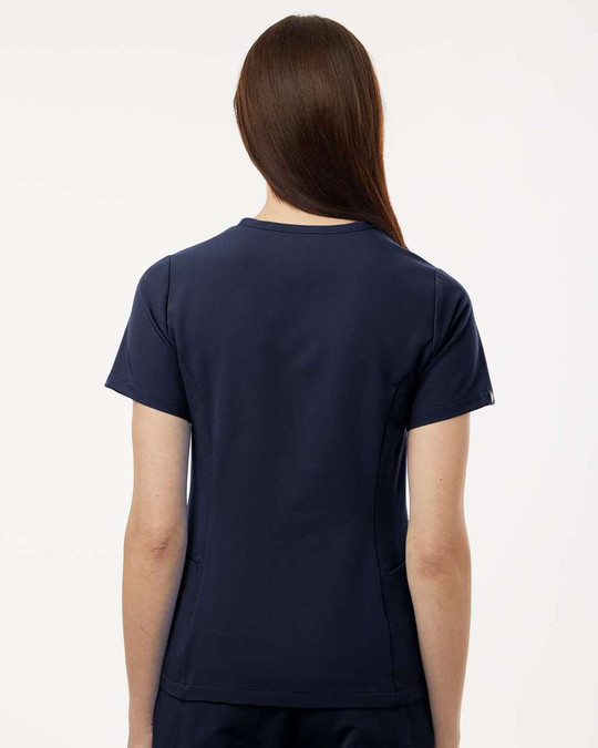 Jaanuu W10003 - Blusa médica Calix Fit &amp; Flare, cuello en V, mujer