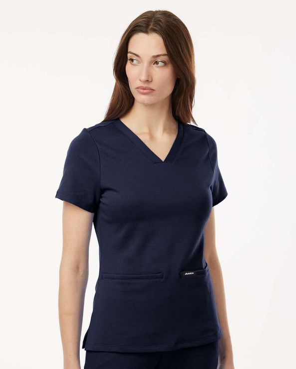 Jaanuu W30003 - Camiseta médica Cesi Ultrasoft, cuello en V, mujer