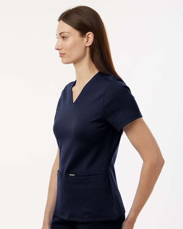Jaanuu W30003 - Camiseta médica Cesi Ultrasoft, cuello en V, mujer