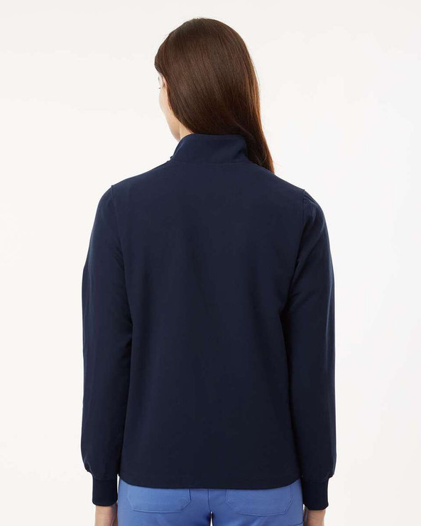 Jaanuu W60001 - Chaqueta médica Ceri Essential con cremallera completa y 6 bolsillos, mujer