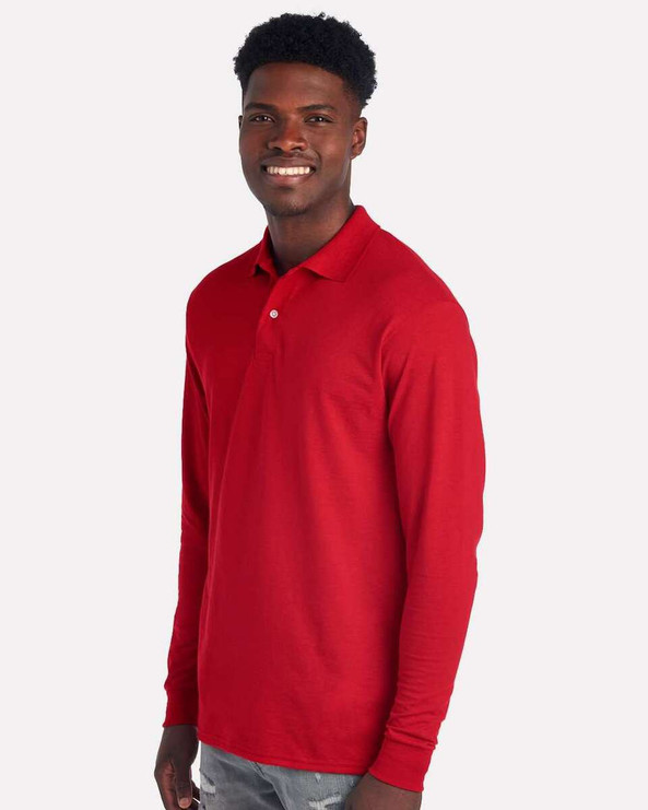 JERZEES 437LR - Polo de manga larga Dri-Power