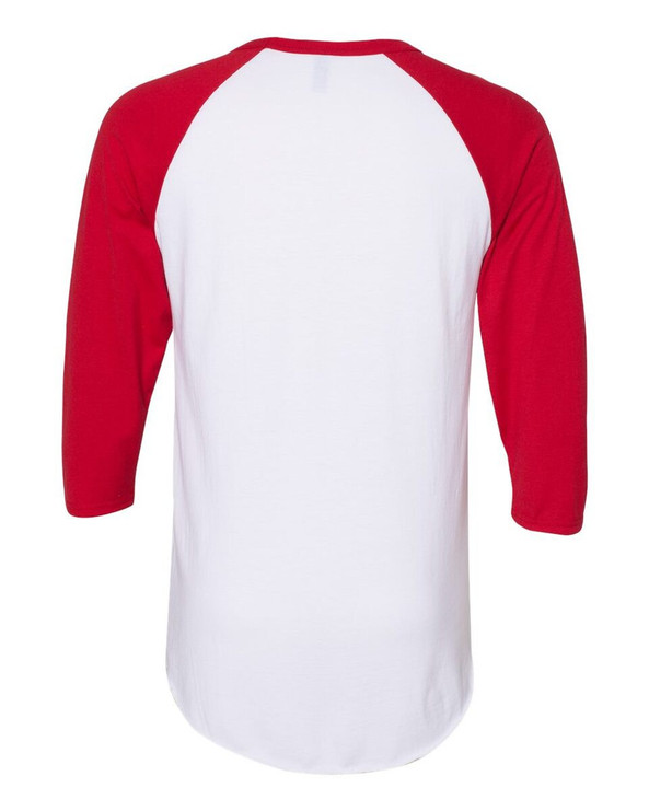 JERZEES 560RR - Premium Blend Ringspun Three-Quarter Sleeve Raglan Baseball T-Shirt
