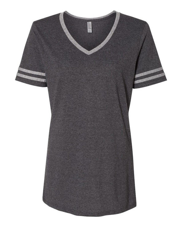 JERZEES 602WVR - Women's Varsity Triblend V-Neck T-Shirt