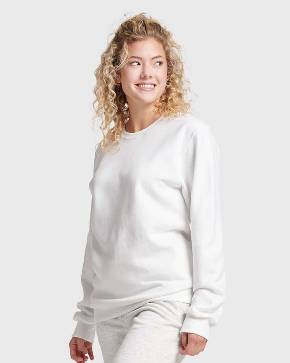 JERZEES 701MR - Sudadera con cuello redondo Eco™ Premium Blend Ring-Spun