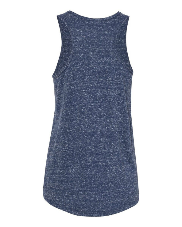 JERZEES 88WTKR - Camiseta de tirantes con espalda cruzada Snow Heather Jersey, Mujer