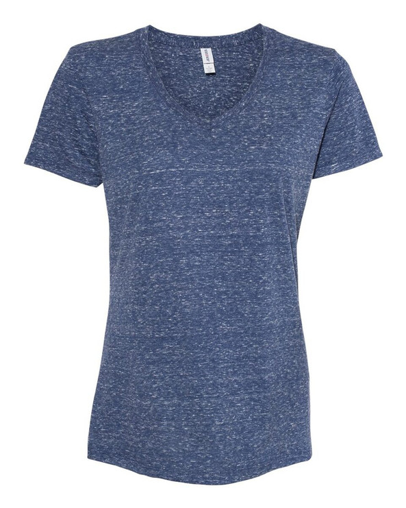 JERZEES 88WVR - Women's Snow Heather Jersey V-Neck T-Shirt