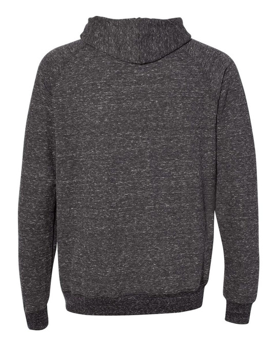 JERZEES 90MR - Sudadera raglán con capucha Snow Heather French Terry