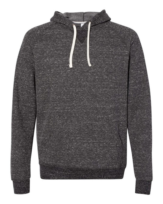 JERZEES 90MR - Sudadera raglán con capucha Snow Heather French Terry