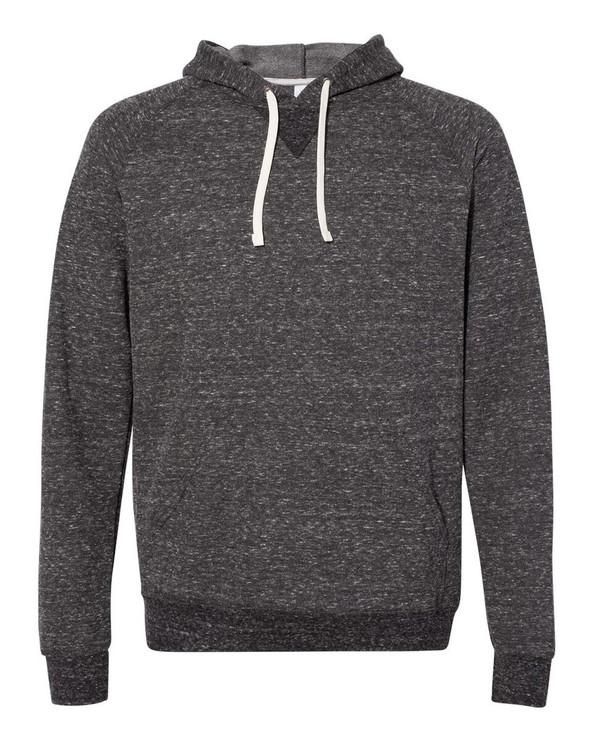 JERZEES 90MR - Snow Heather French Terry Raglan Hooded Sweatshirt
