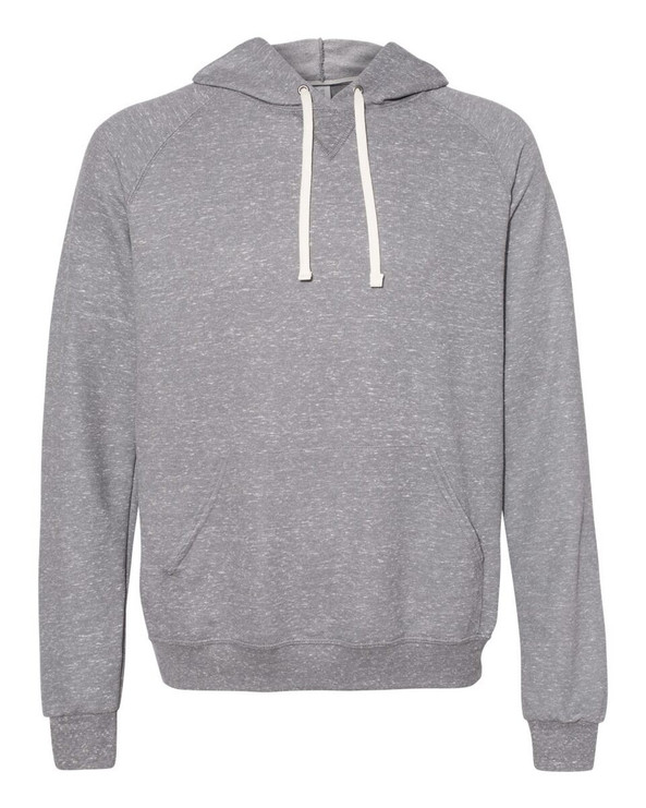 JERZEES 90MR - Sudadera raglán con capucha Snow Heather French Terry