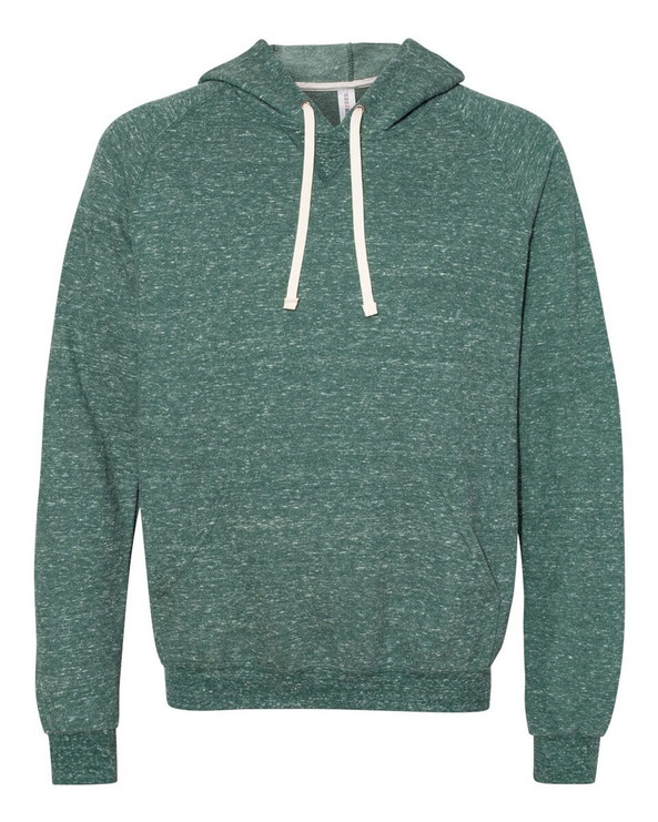 JERZEES 90MR - Snow Heather French Terry Raglan Hooded Sweatshirt
