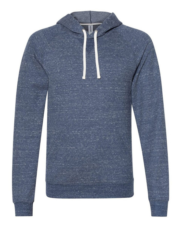 JERZEES 90MR - Snow Heather French Terry Raglan Hooded Sweatshirt