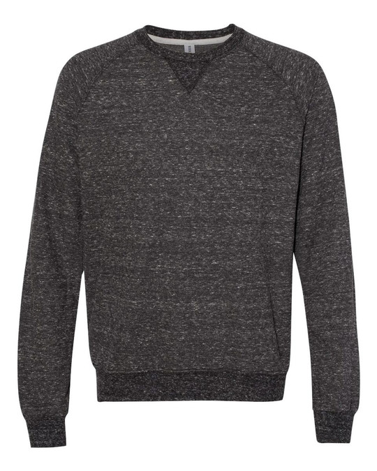 JERZEES 91MR - Sudadera de cuello redondo de rizo francés Snow Heather