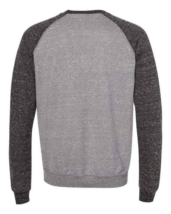 JERZEES 91MR - Sudadera de cuello redondo de rizo francés Snow Heather