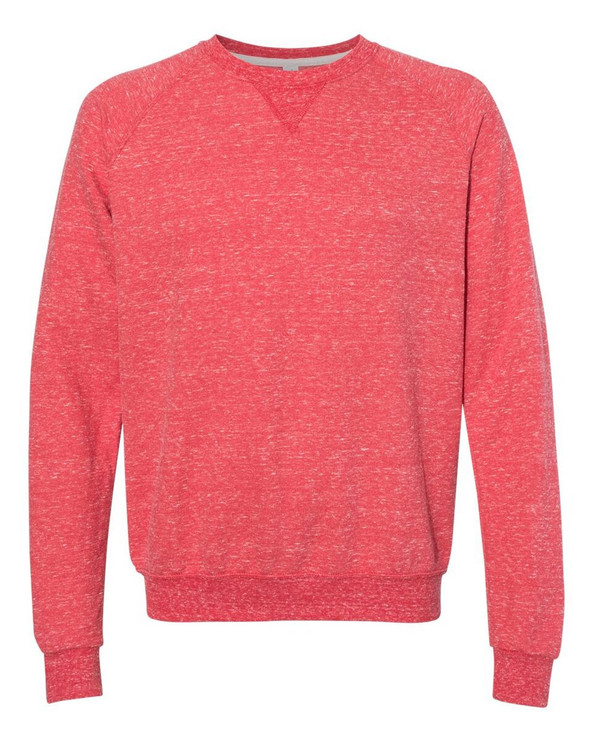 JERZEES 91MR - Snow Heather French Terry Crewneck Sweatshirt