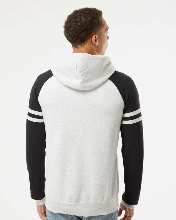 JERZEES 97CR - Sudadera con capucha Nublend® Varsity Colorblocked Raglan