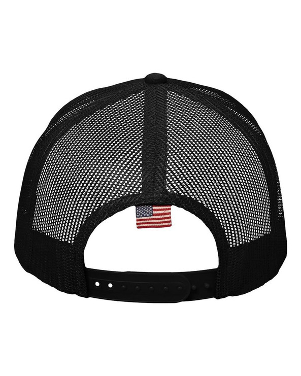 Kati AM350M - Gorra de malla con la bandera de EE.UU.