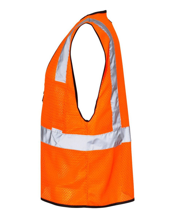Kishigo 1537-1538 - Chaleco Economy Clase 2 con doble bolsillo y cremallera
