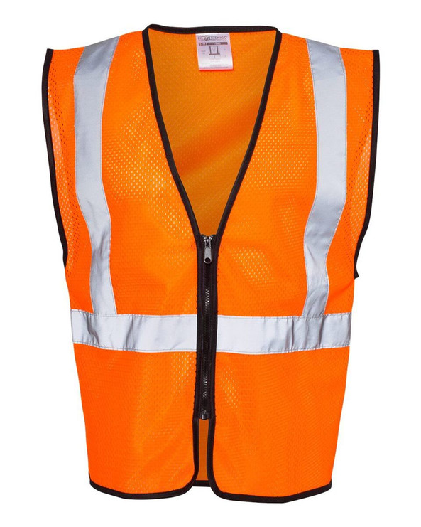 Kishigo 1547-1548 - Zippered Mesh Economy Class 2 Vest