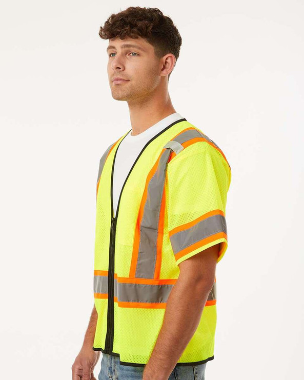 Kishigo 1565-1566 - Class 3 Mesh Zippered Vest