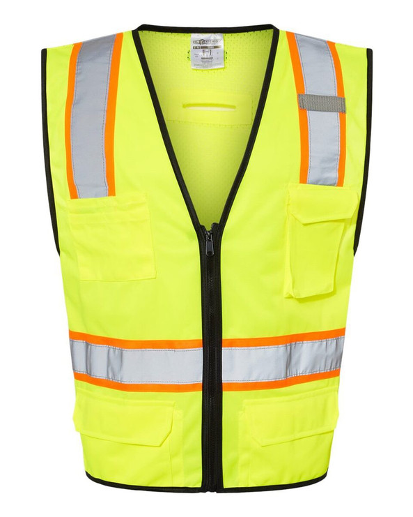 Kishigo 1580-1581 - 6 Pocket Contrast Class 2 Vest
