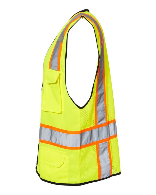 Kishigo 1580-1581 - 6 Pocket Contrast Class 2 Vest