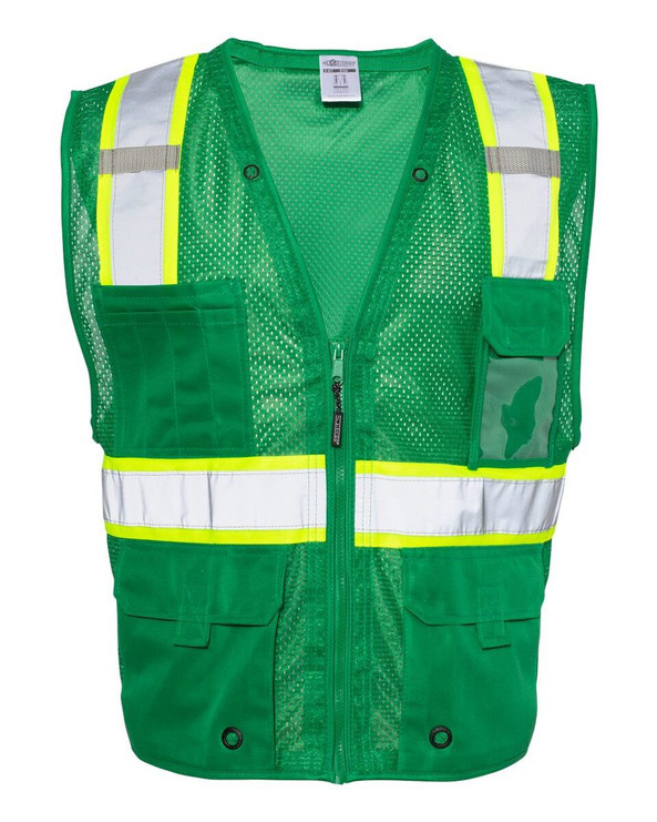 Kishigo B100-111 - EV Series® Enhanced Visibility Multi-Pocket Mesh Vest