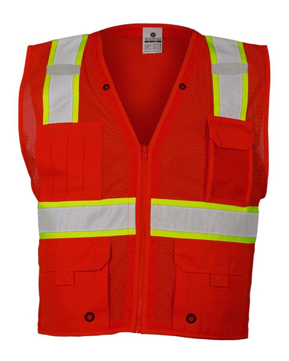 Kishigo B100-111 - EV Series® Enhanced Visibility Multi-Pocket Mesh Vest