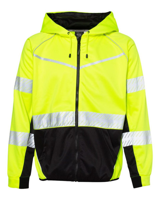 Kishigo JS150 - Sudadera con capucha y cremallera completa Premium Black Series
