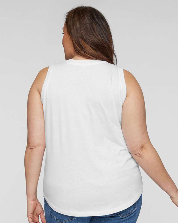 LAT 3892 - Women's Curvy Relaxed Fine Jersey Tank