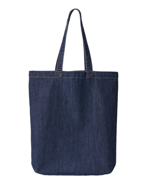 Liberty Bags 7761A - Bolsa de tela vaquera de algodón con fuelle