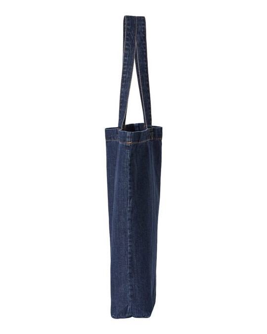 Liberty Bags 7761A - Bolsa de tela vaquera de algodón con fuelle