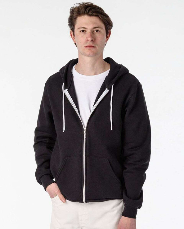 Los Angeles Apparel F97 - USA-Made Flex Fleece Full-Zip Hooded Sweatshirt