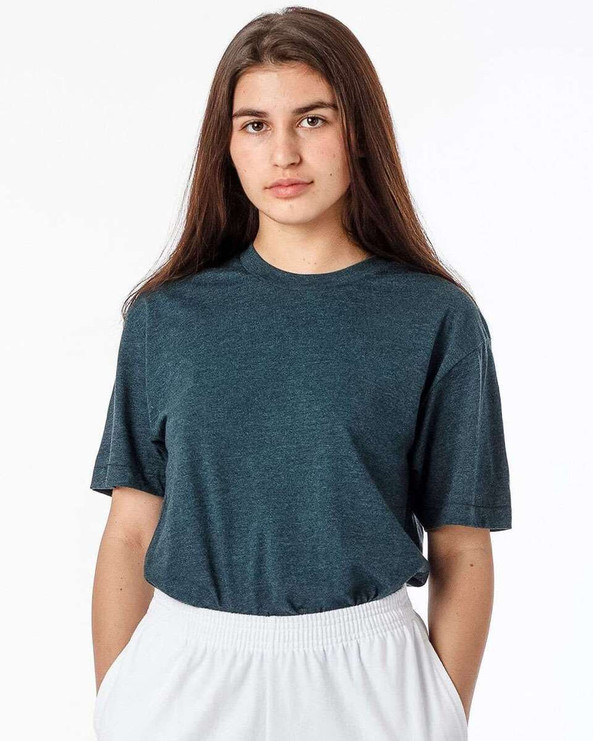 Los Angeles Apparel FF01 - USA-Made 50/50 Poly/Cotton T-Shirt