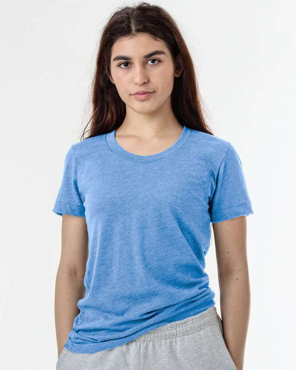 Los Angeles Apparel FF3001 - USA-Made Women's 50/50 T-Shirt