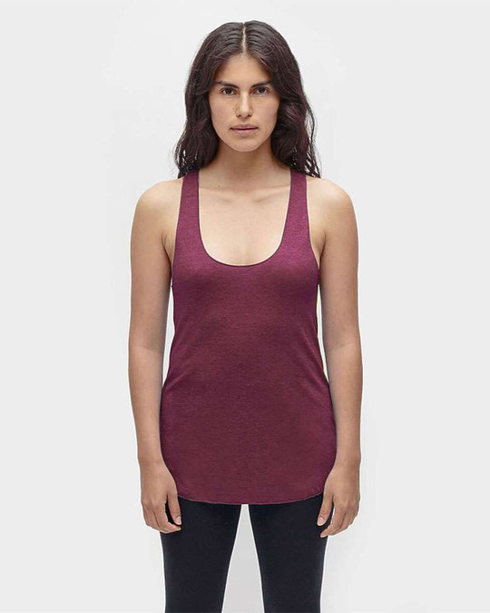 Los Angeles Apparel TR3008 - Camiseta de tirantes Triblend Racerback para mujer, fabricada en EE.UU.