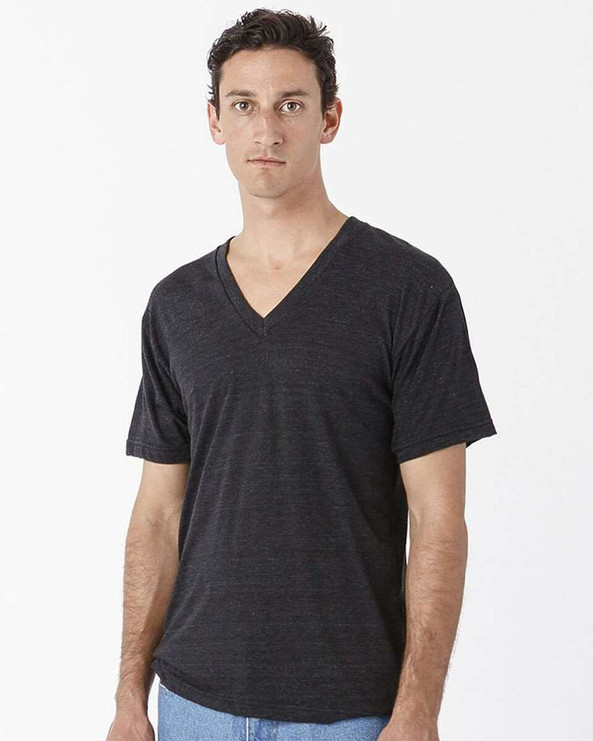 Los Angeles Apparel TR61 - USA-Made Unisex Triblend V-Neck T-Shirt