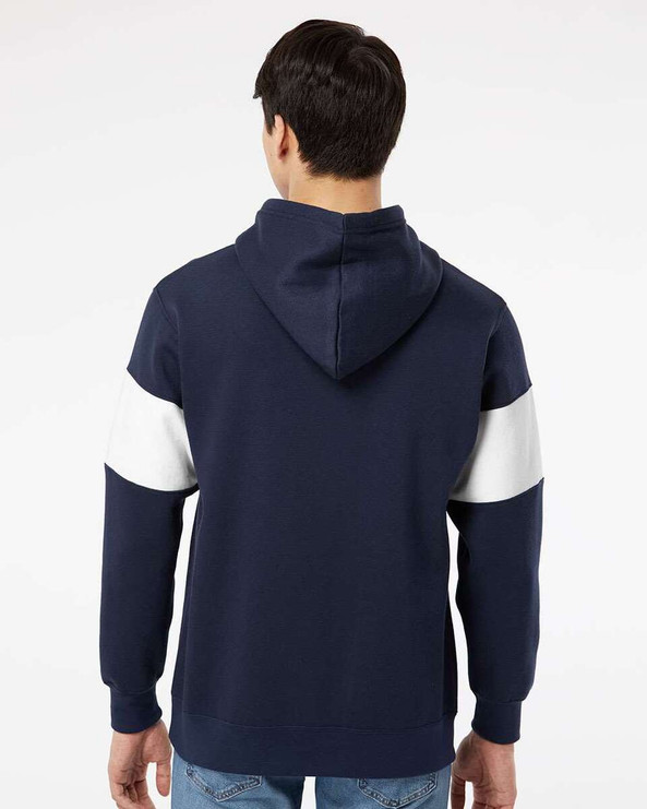 MV Sport 22709 - Classic Fleece Colorblocked Hooded Sweatshirt